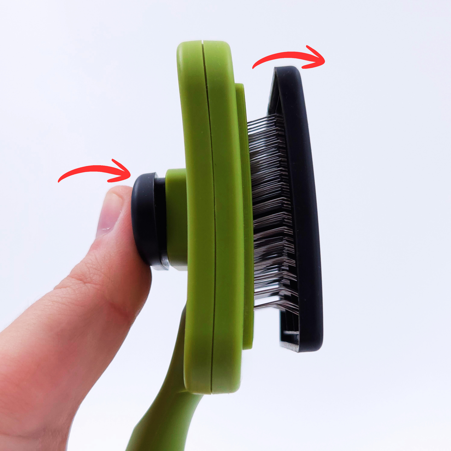 Självrensande pälsborste