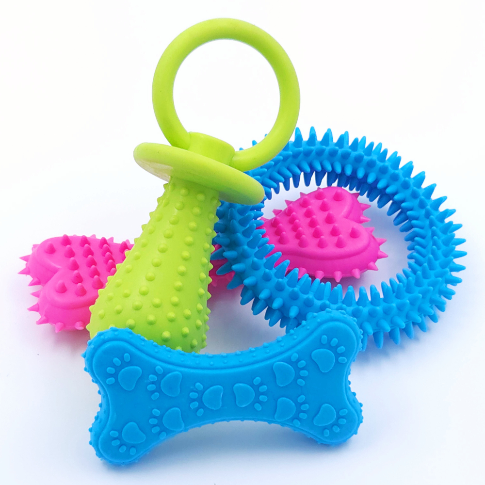 (4-pack) Gummileksaker med varierad aktivering