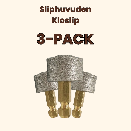 Sliphuvuden - Rostfria sliphuvuden för vår Kloslip