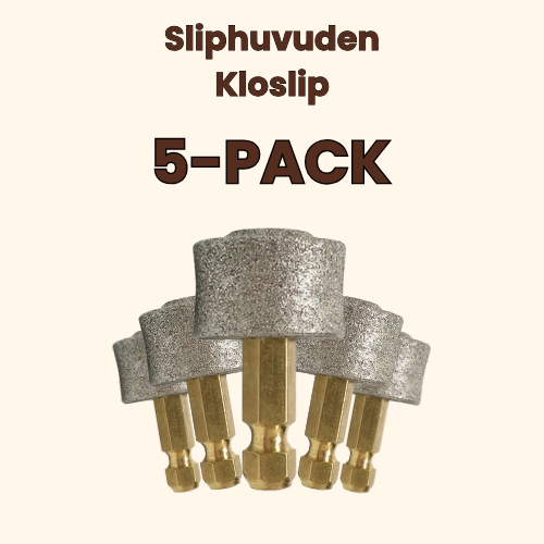 Sliphuvuden - Rostfria sliphuvuden för vår Kloslip