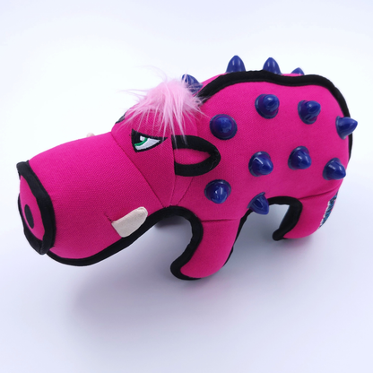 Kraftig Gris – Tålig tygleksak för starka hundar