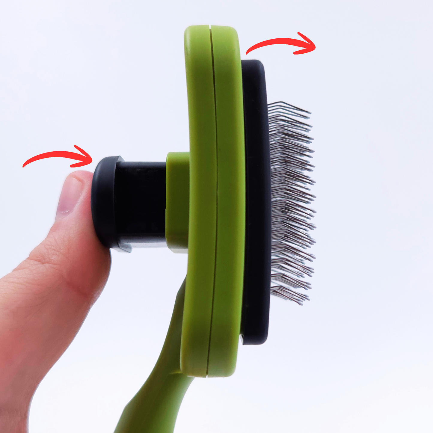 Självrensande pälsborste