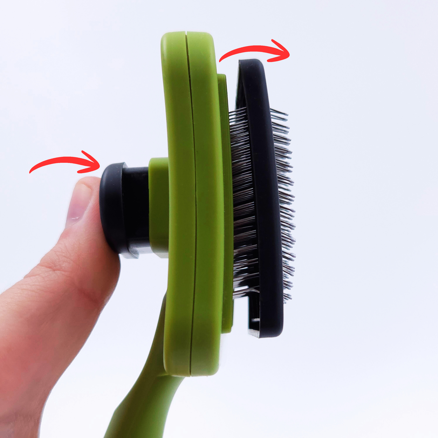 Självrensande pälsborste